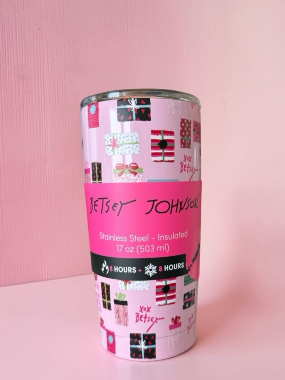 Betsey Johnson stainless steel 17 ounce insulated cup - Picture 2 of 7